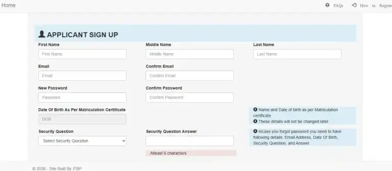 SSF Tradesman Constable Recruitment 2026