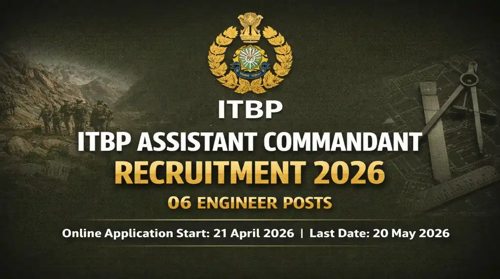 ITBP Assistant Commandant Recruitment 2026