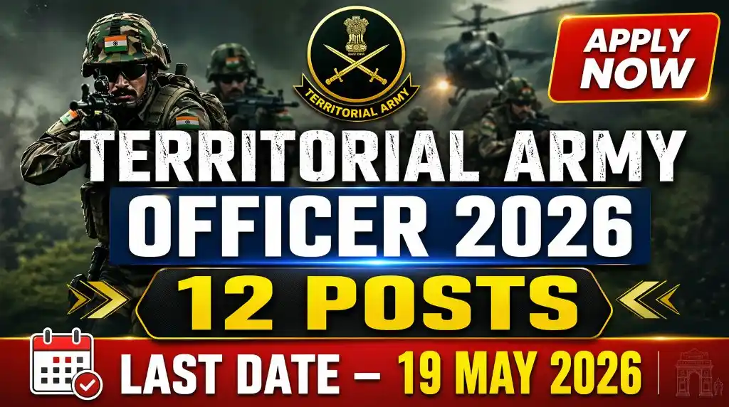 Territorial Army Officer Recruitment 2026