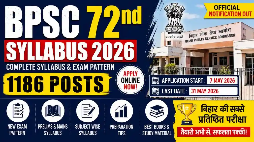 BPSC 72 Syllabus Hindi 2026