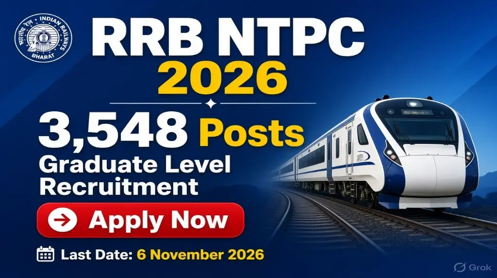 RRB NTPC Graduate Level Recruitment 2026