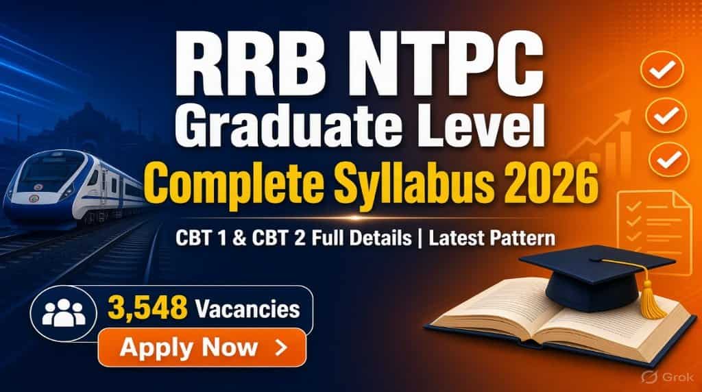 RRB NTPC Graduate Level Complete Syllabus 2026